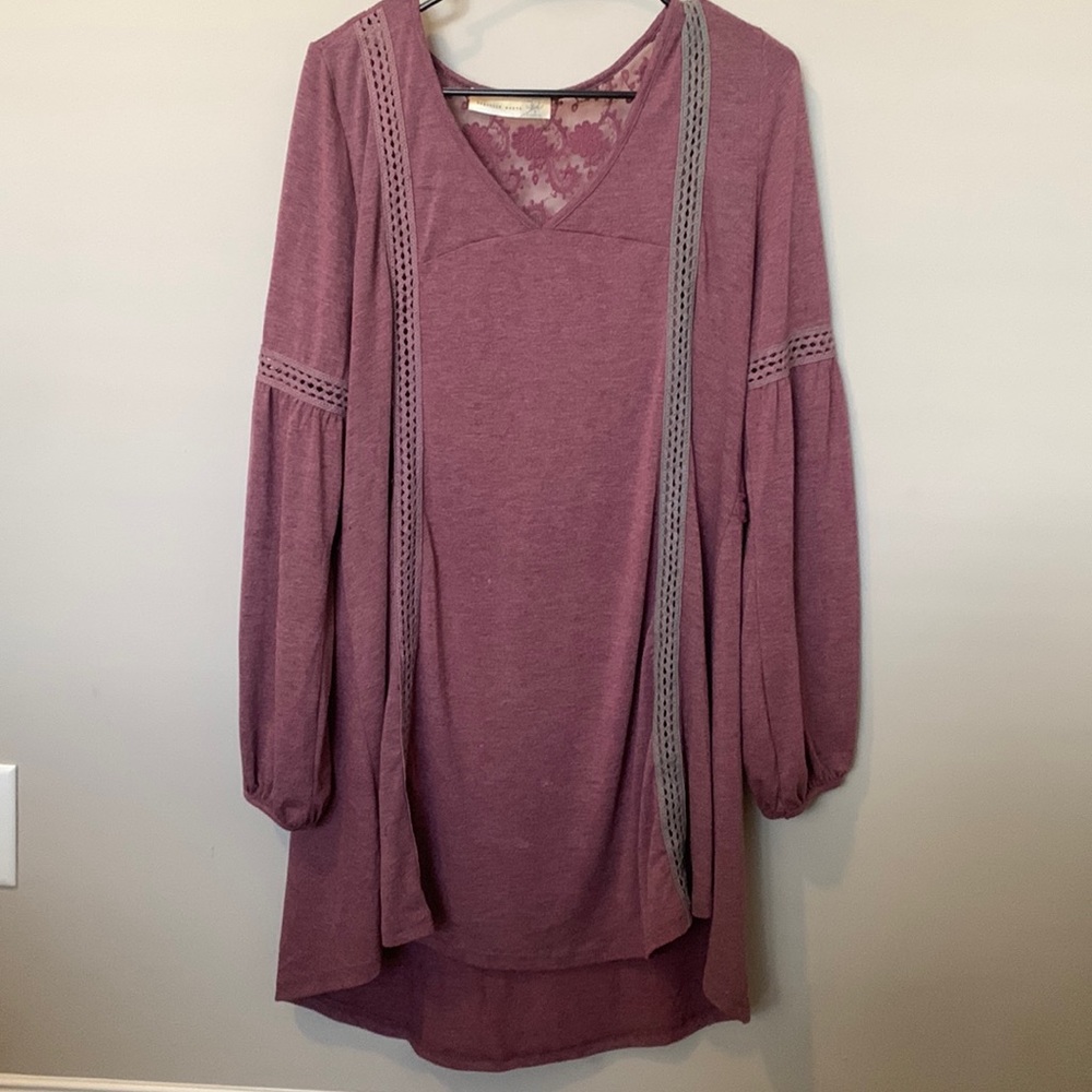 Large altar’d state purple dress